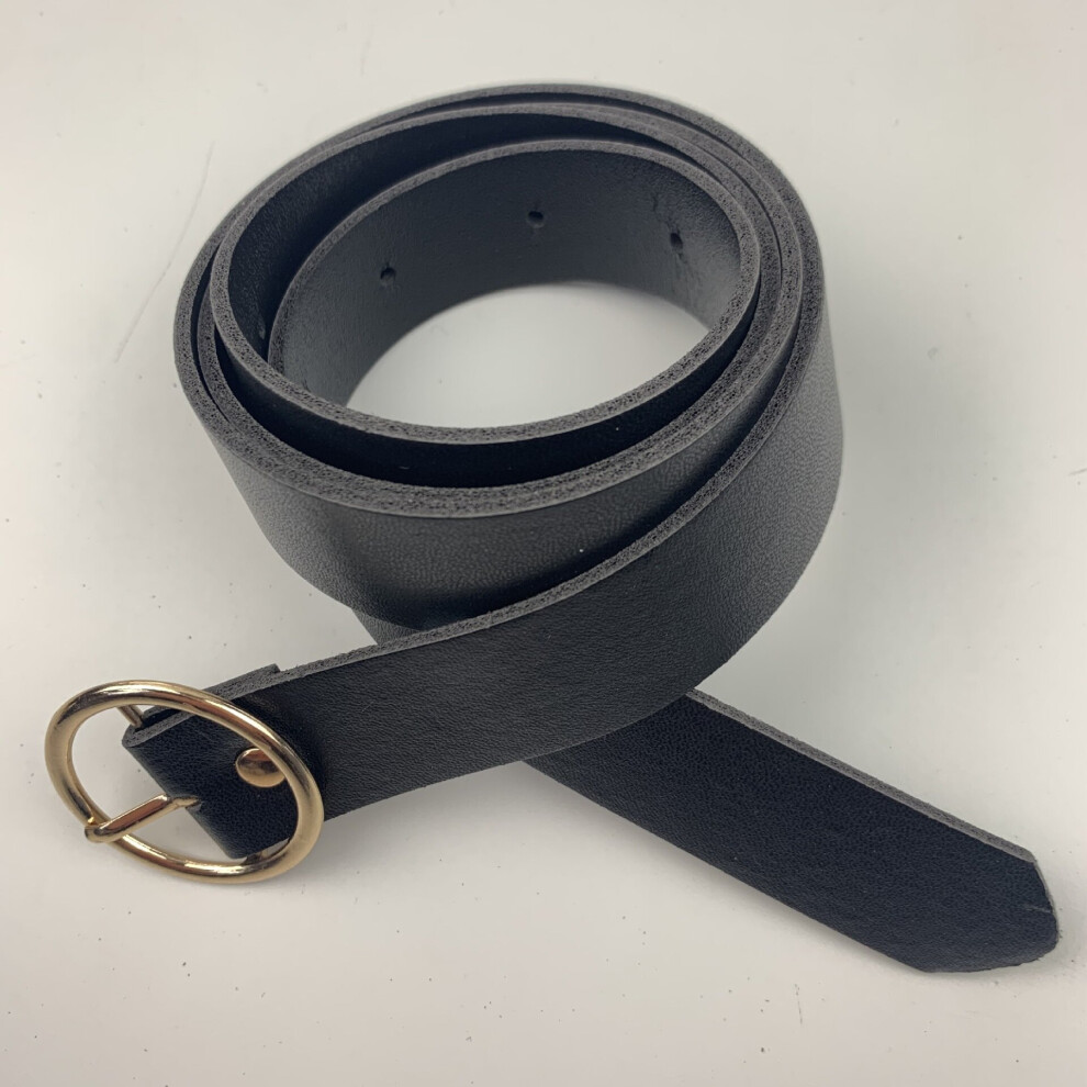 Round Buckle Leather Belt Ladies Casual Decoration Metal Pin Buckle Belt-image-OPC-PBQNXTC-NEW