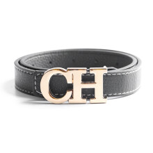 Pin Buckle CH Boy Belt Narrow High Women Real Leather Dress Kids Strap for Jeans Waistband