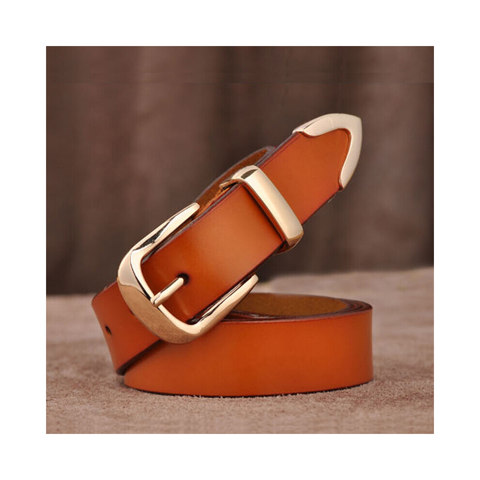 Women's Belt Leather Retro Belts High Ladies Alloy Buckle Casual Jeans Belt