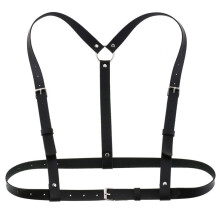 Women Sexy Harness Waist Belt Faux Leather Harajuku O-Ring Cage Garters Adjustable Wide Body Bondage Strap Clothing Accessories