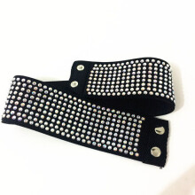 Latin Dance Women's Elastic Belt Adult Practice Crystal Drill Lady Waist Seal Rhine Stone Female Ceinture Femme