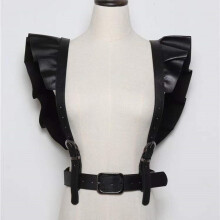Women Belts PU Leather Harness Punk Rock Buckle Waist Straps Goth Harajuku Cosplay Body Bondage Suspenders Accessories