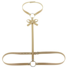 Sexy Leather Harness Underwear Garter Women Rock Street Bow Strap Body Cage Belts Waist Bondage Restraints Suspenders Jewelry