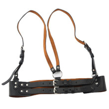 Sexy Women Pu Leather Suspender Harness Belt Adjustable Chest Waist Body Bondage Straps Gothic Punk Lingerie Garter Belt