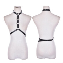 Dark Rock Street Strap Women Unisex Leather Belt Bondage Waist Belt Straps Adjustable Buckle Belt Garter Belt