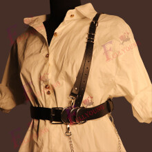 Wide Leather Waist Belt Bdsm For Women Gothic Adjustable Body Bondage Sexy Chest Harness Bra Cage Harajuku Suspenders