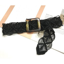 Personal Vintage Boho female braided wide bondage belt Women waist Casual dress straps waistband beads belt accessories
