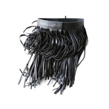 Western Punk Boho Style Long Tassel Belts For Women Girdle Female Leather Belts Wild Skirt Style High Waist Belt