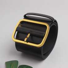 9.5Cm Wide Cowhide Waistband Metal Buckle Waist Belt Plain Leather Coat Dress Female Cinture Commerbund Belt