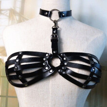 Sexy Leather Harness Underwear Bra Garter Body Cage Straps Belts For Women Erotic Waistband Bondage Lingerie Suspender