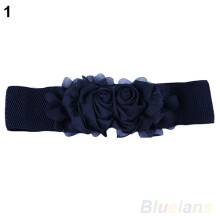 Women's Belts Flower Elastic Stretch Waist Belts for WomenWide Stretch Waistbands ceinture femme cinto feminino