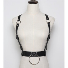 Sex Women Punk Harajuku Wide Body Garters Toroidal Bondage Cage Sculpting Harness Waist Belt Straps Suspenders Belts