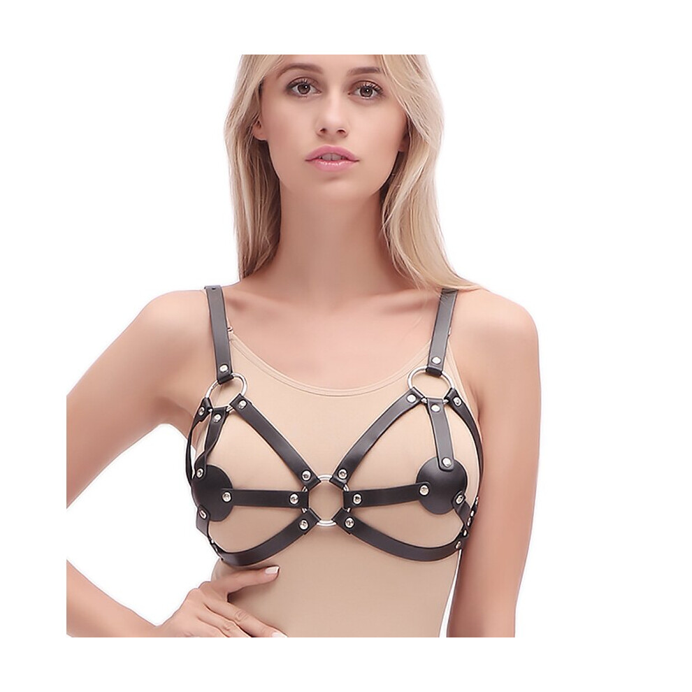 Multicoloured Erotic Adjustable Leather Harness Lingerie Sexy Women Punk Chest Belt Leg Harness Waist Thigh Suspenders Garter Belt Strap