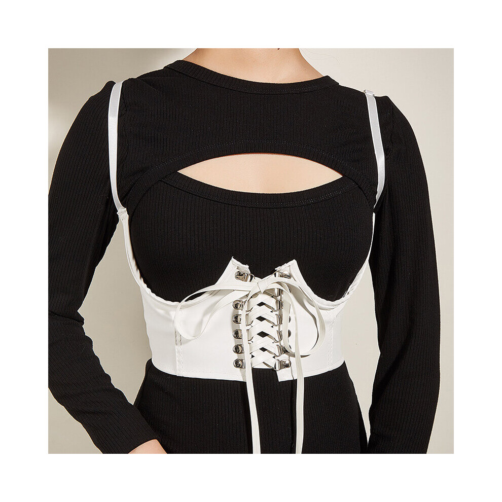 White Harness Belt For Women Corset Fluorescent Lingerie Chest Waist Belts Body Bondage Harajuku Gothic Garter Belt