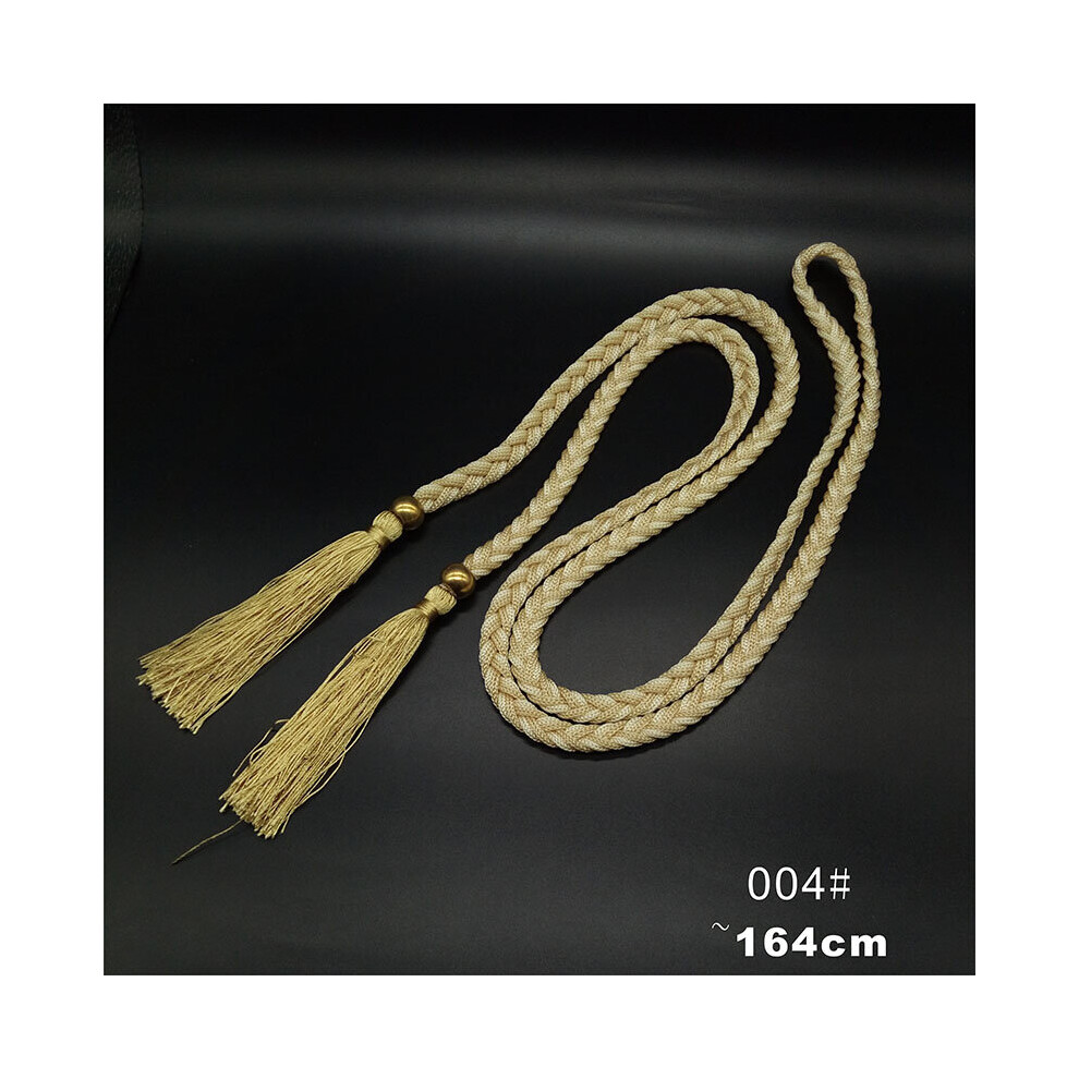 Ladies Fringed Rope Waist Chain Skirt Decor Waist Strap Rope Knotted Mixed Braided Female Waist Belt-image-OPC-PBQP7R7-NEW