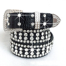 Punk Strap Diamond Belt Goth Lolita Cosplay Harajuku Y2K Bling Bling Disco Waistband Hip Pop Women Men Crystal Belts