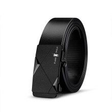 Men's Leather Automatic Buckle Pants Young Casual Business Belt