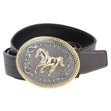 Western Rodeo Horse Belt Buckle Engraved Celt Pattern Cowboy Buckles for Men and Women