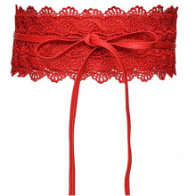 lace Belt for women wide waistband Casual Versatile Dress Lace Girdle High Retro Gothic Boho Woman Corset