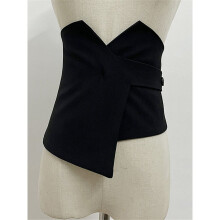 Irregular Cummerbunds Pleated Patchwork Small Fresh Casual Style Autumn Minority Cummerbunds WLD13320