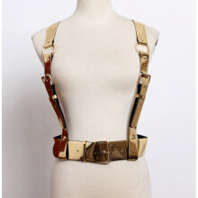 Punk Leather Harness Body Bondage Cage Sculpting Harness Waist Belt Straps Suspenders Belts