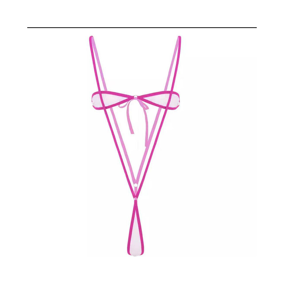 Multicoloured Sexy Micro Bikinis Bandage Transparent Lace Bathing Suit Extreme Erotic Lingerie Costumes Thongs G String Beach Sunbath Swimwear