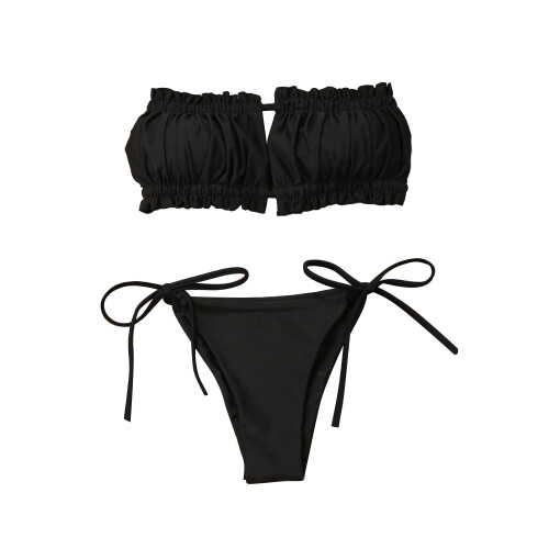 Sexy Womens Two Pieces Bikinis Set Swimwear Suit Sexy Strap Free