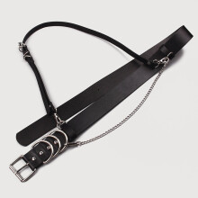 Women Gothic PU Leather Harness Belts Body Bondage Waist Straps Punk Rock Stylish Accessories Lady Party Belt Gift