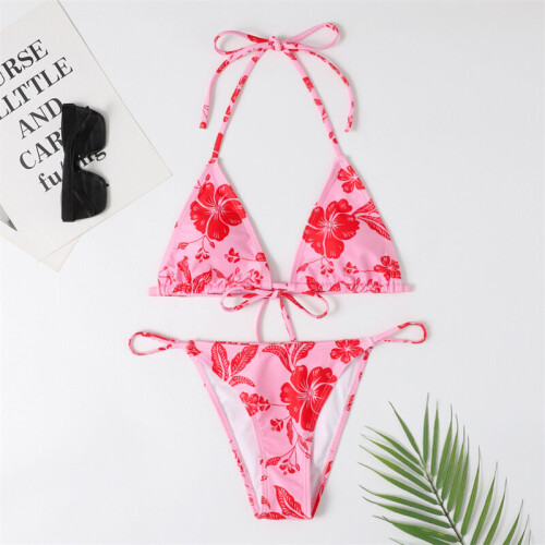 Push Up Swimwear Sexy Bikinis Swimsuit Women Floral Bathing Suit Brazilian Bikini Set Biquini 9978