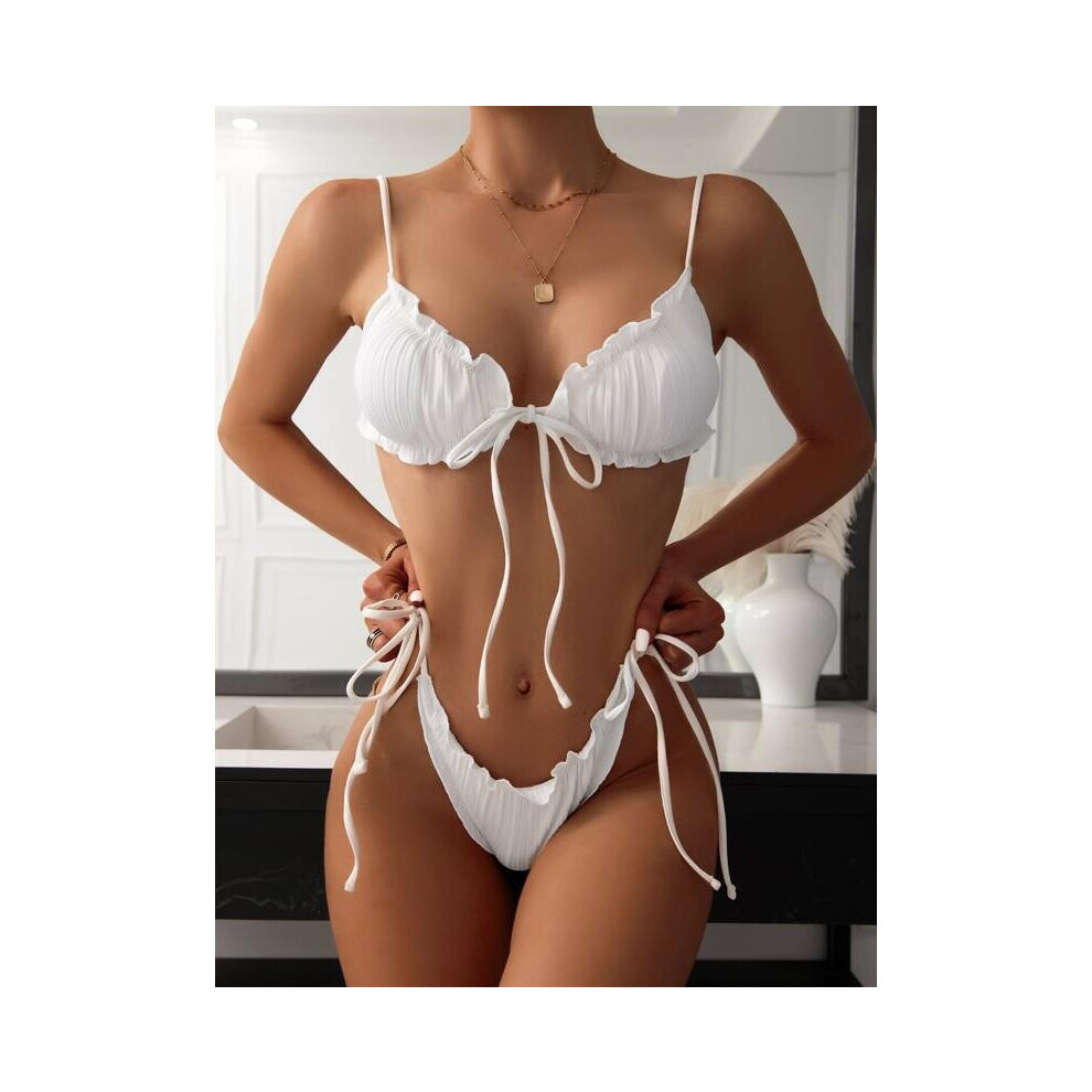 Bikini Swimsuit Solid Bikini Set Swimwear Sexy Biquini Bathing Suit Women Bikinis String Beach Bikinis Set