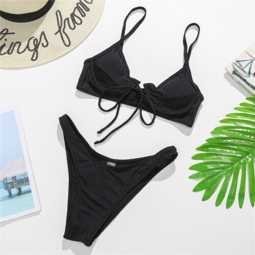 High Cut Bikinis Push Up Swimsuits 2 piece Bandage Swimwear Brazilian