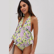 Bikinis Women Swimwear One Piece Pregnant Women Bikini Floral Swimsuit Expectant Woman Biquni Mujeres Dos Piezas