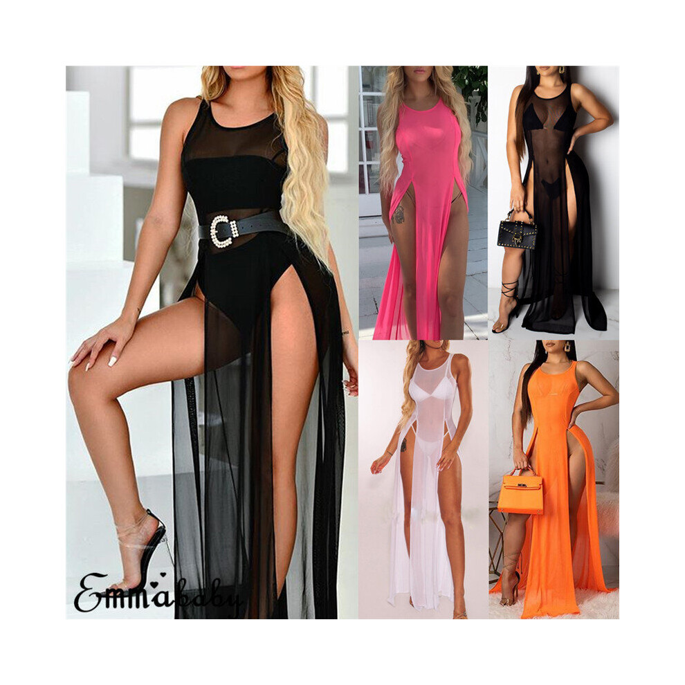 Sexy Women O Neck Sleveless Beach Long Dress Bikini Cover Up Kaftan Holiday  Sleeveless Tops dress Erotic Sex Dresses on OnBuy