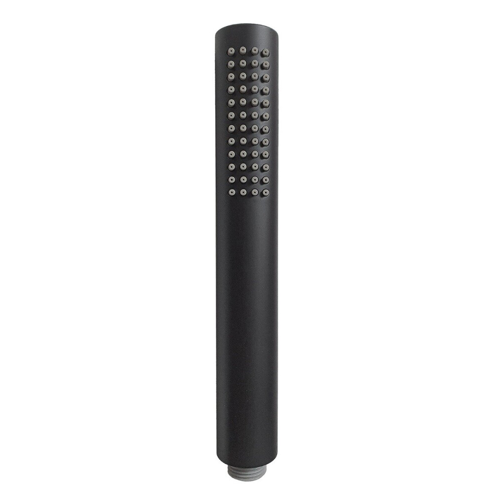 Minimalist Pencil Handheld Shower Head Handset Matte Black