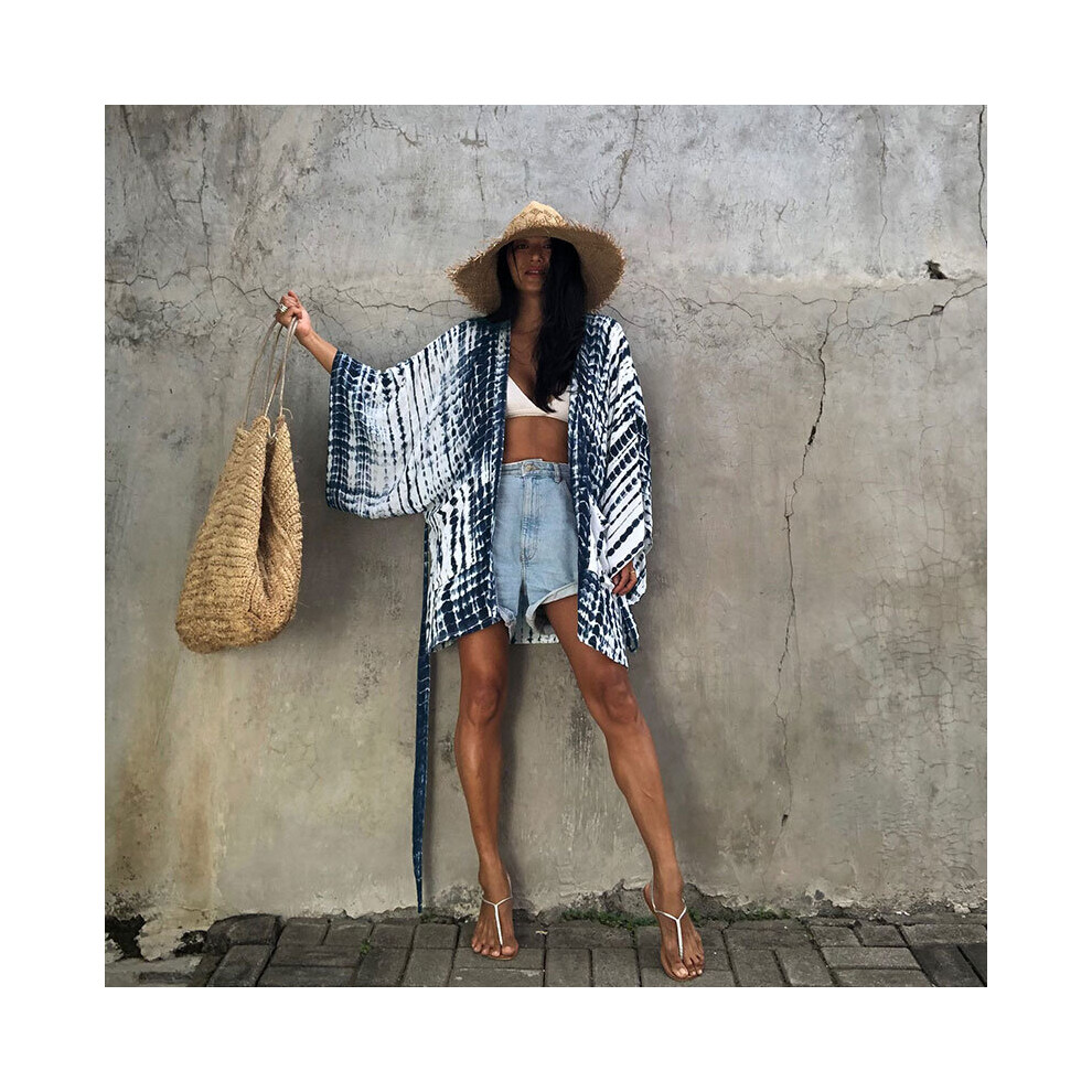 Printed Beach Jacket Sexy Sun Protection Cardigan Holiday