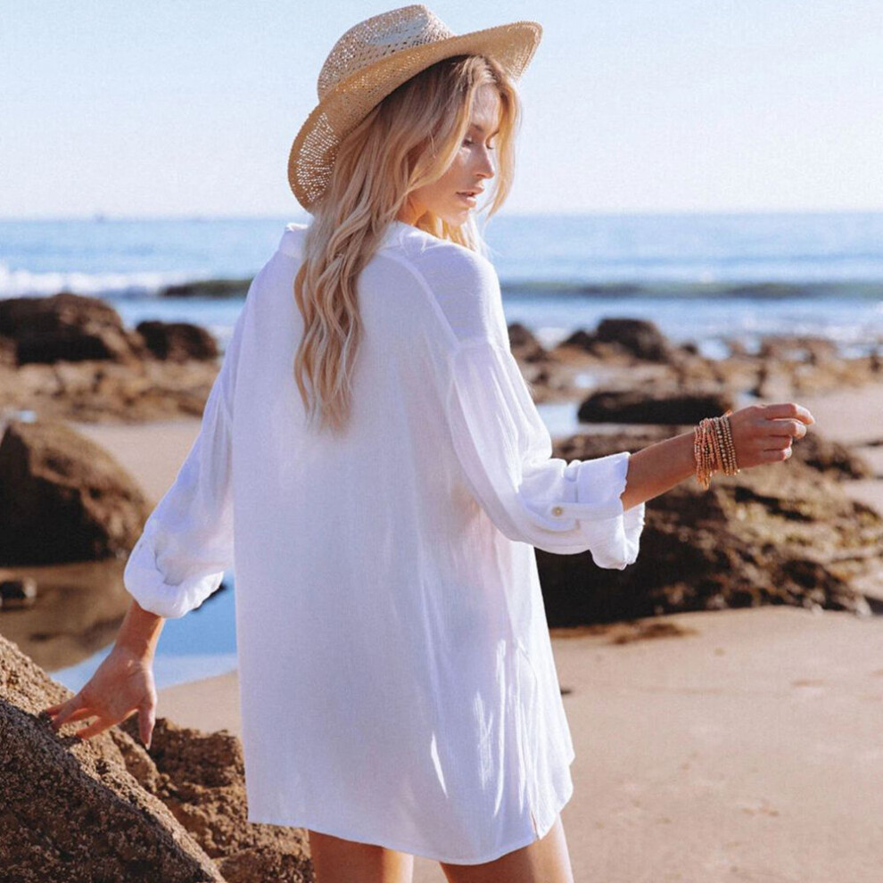 Chiffon Beach Cover Up Women Bikini Cover Up Long Sleeve
