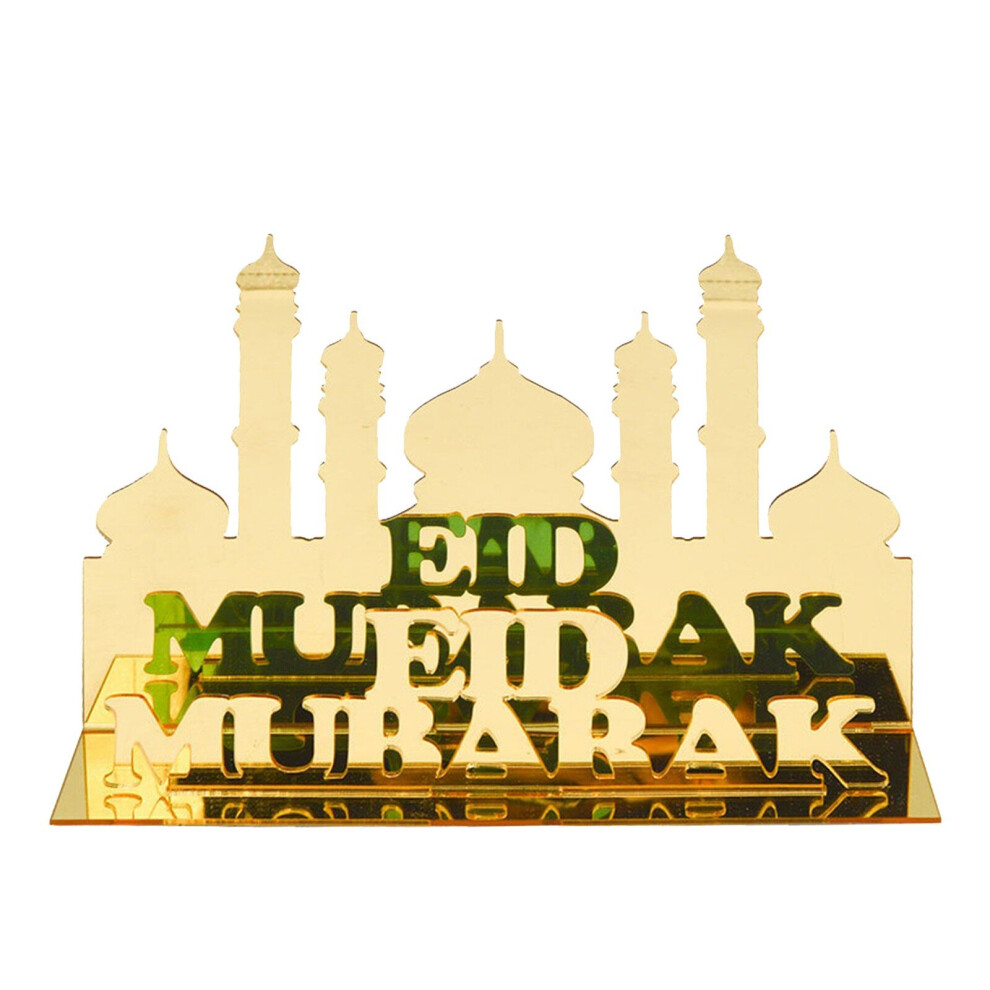 EID Mubarak Acrylic Ornament Ramadan Decoration For Home Islamic Muslim Party Ramadan Kareem Moon Decor Eid Abaya Al Adha