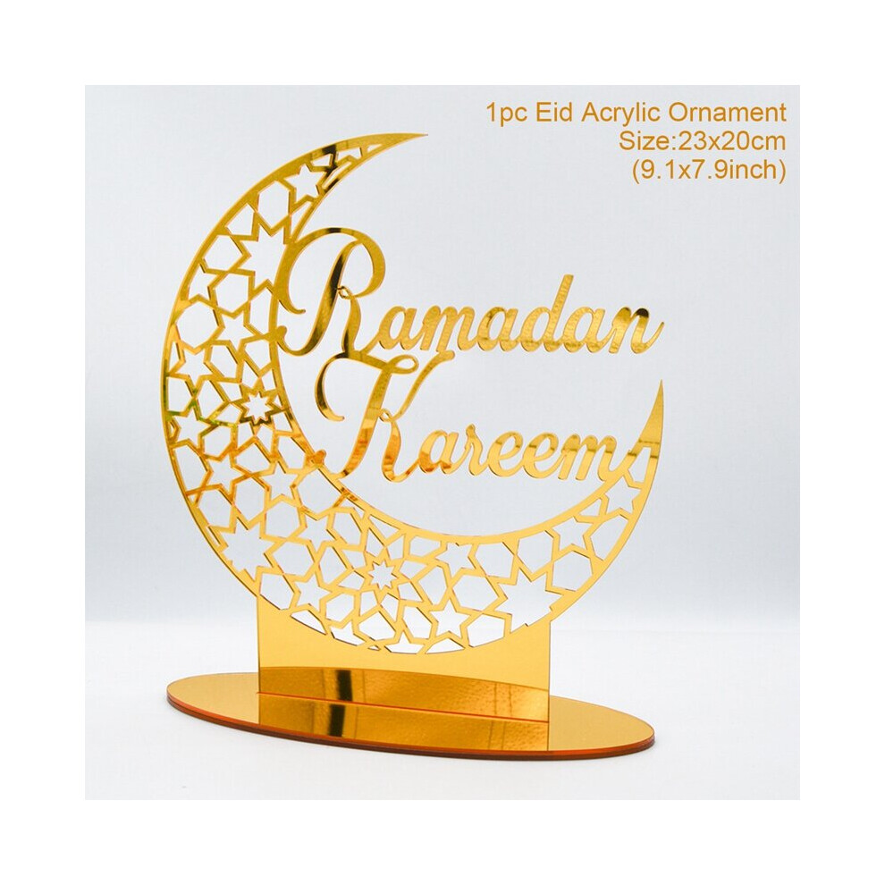 EID Acrylic Ornament Ramadan Decoration For Home Eid Mubarak Islamic Muslim Party Decor EID Abaya AL Adha Kareem