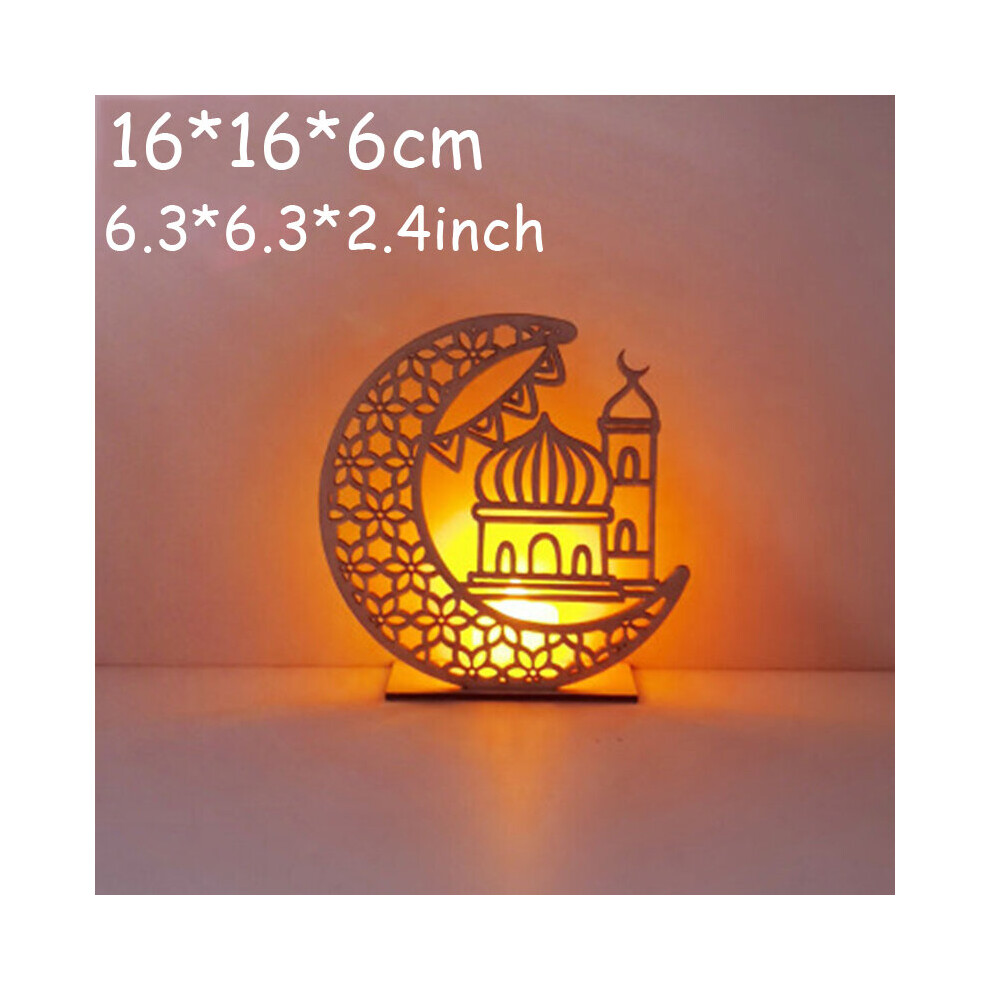 EID Mubarak Acrylic Ornament Ramadan Decoration for Home Islamic Muslim Party Golden Moon Decor EID Abaya AL Adha Kareem