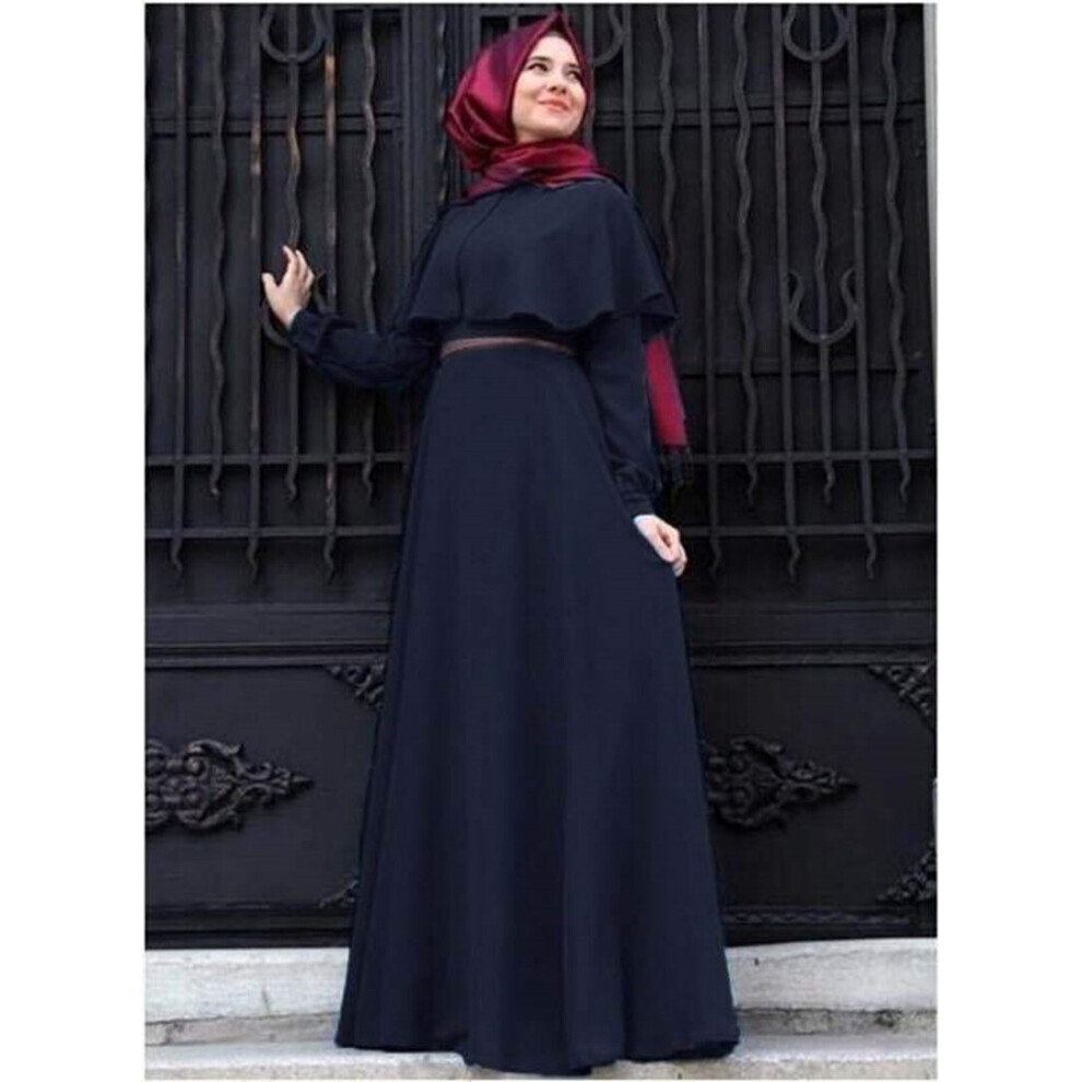 Muslim Dresses For Women Dubai Turkey Arabic Islam Style Women Abaya Garment Ramadan Gown Mantle Style Satin Lady Dress-image-OPC-PBQQ2BY-NEW