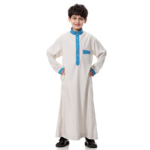 Arabic clothing for men Muslim kids abaya Stand collar ropa de dubai arabe djellaba long sleeve for boy