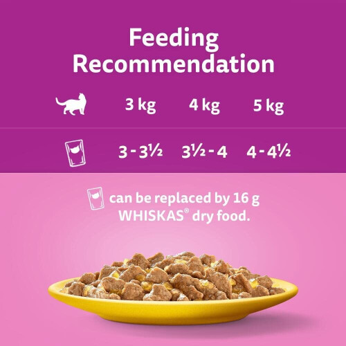 Whiskas Whiskas 7+ Geflügel Selection in Gelee 40 x 85 g Beutel, Senior Katzenfutter 2