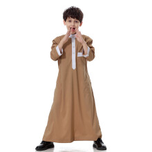 Muslim Abaya for Boys Jubba Thobe Middle East Long Robes Kaftan Arab Dubai Adult Long sleeve Islamic Clothing