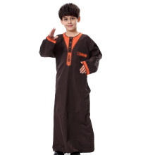 Muslim Abaya for Boys Jubba Thobe Middle East Long Robes Kaftan Arab Dubai Adult Long sleeve Islamic Clothing