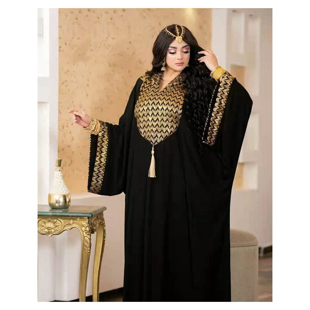 Muslim Kaftan Abaya Dress Women Dubai Abayas Evening Gown African Hooded Dress Boubou Djellaba Femme-image-OPC-PBQQ55N-NEW