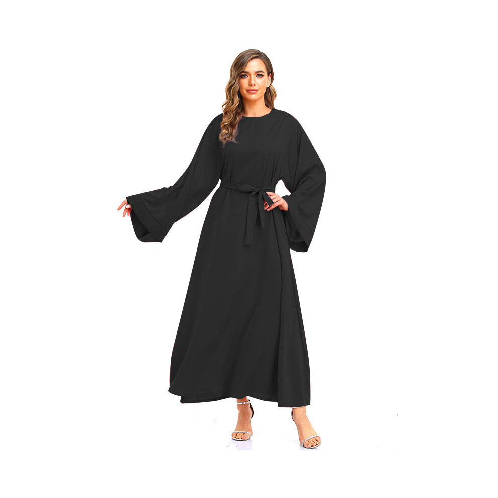 Women Dress Ramadan Muslim Abaya Robe Femme Musulmane Solid Prayer Garment Abayat Dresses Kaftan Dubai Abayas Islamic Clothing-image-OPC-PBQQ5RY-NEW