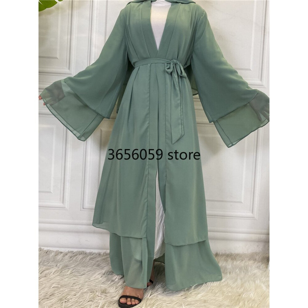Ramadan Chiffon Morocco Dress Muslim Women Abaya Abayas Dubai Turkey Islam Party Dresses Kaftan women clothes-image-OPC-PBQQ5N5-NEW