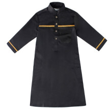 Muslim Children Abaya Kaftan Stand Collar Islam Clothing Boys Kids Maxi Dress African Dubai Saudi Turkey Prayer Robe