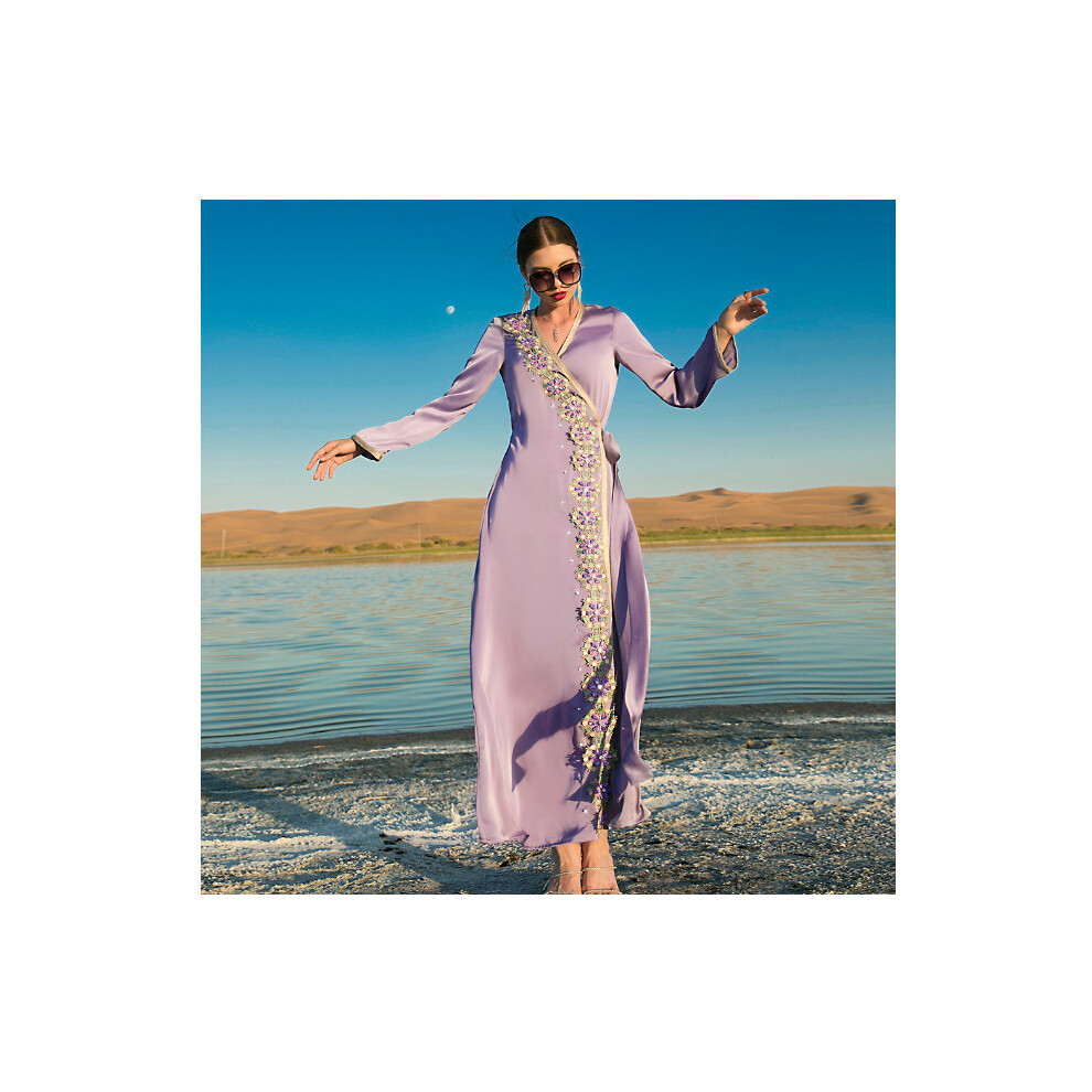 Ramadan Kaftan Dubai Abaya Turkey Islam Pakistani Muslim Arabic Long Dress Caftan African Dresses For Women Robe Femme Musulmane-image-OPC-PBQQ7RS-NEW