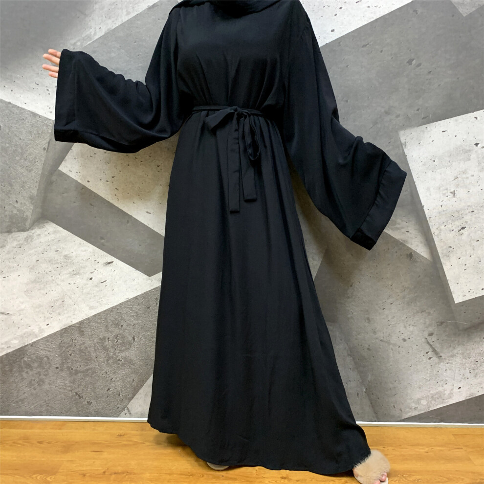 Muslim Dubai Abaya Long Hijab Dresses with Belt Islam Clothing Abayas African Dresses for Women Kaftan Robe Musulmane-image-OPC-PBQQ7VY-NEW